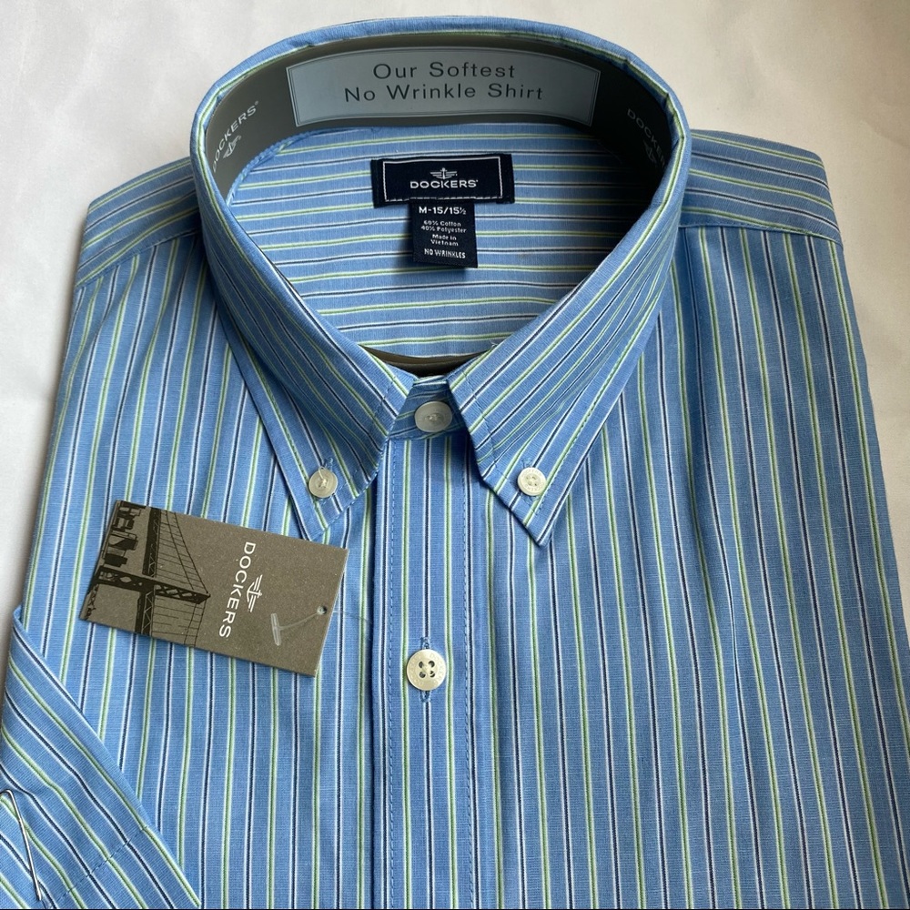 Dockers - Short sleeve shirt - Medium 15-151/2 - No wrinkle shirt